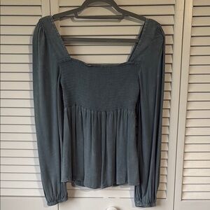 Elegant Blue Women's Top